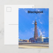 Blackpool Tower Feiertagspostkarte (Vorne/Hinten)