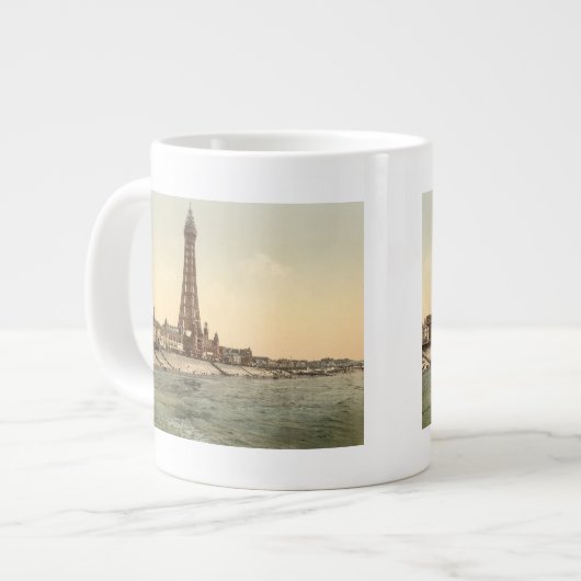 Blackpool Tower I, Lancashire, England Jumbo-Tasse (Vorderseite Links)