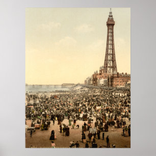 Blackpool Tower III, Lancashire, England Poster