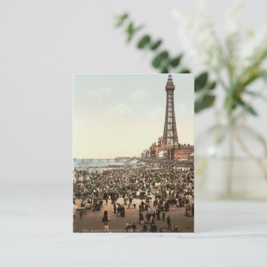 Blackpool Tower, Lancashire, England, c.1895 Postkarte (Stehend Vorderseite)