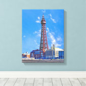 Blackpool Tower Leinwanddruck (Insitu (Holzboden))