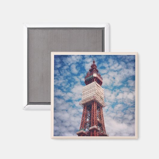 Blackpool Tower Magnet (Vorderseite/Rückseite)