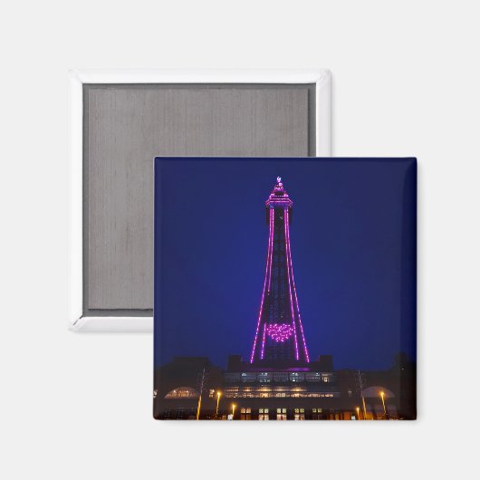 Blackpool Tower Magnet (Vorderseite/Rückseite)