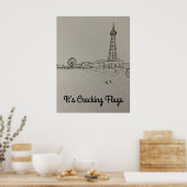 Blackpool Tower Originalkunstwerke Poster (Küche)