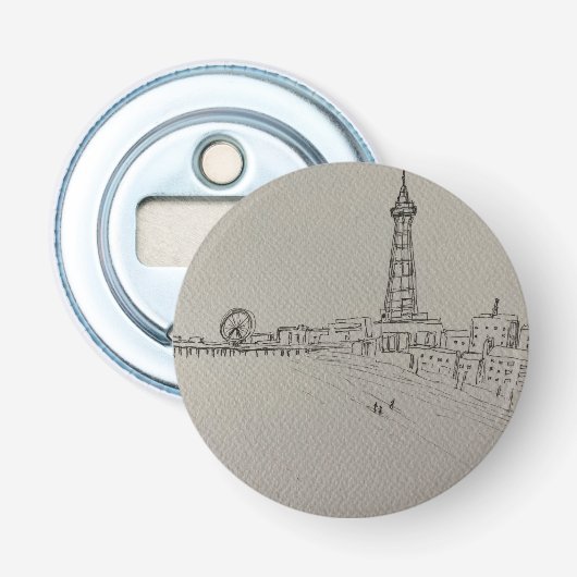 Blackpool Tower Originelle Kunst Flaschenöffner (Vorderseite)