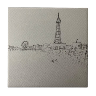 Blackpool Tower Originelle Kunst Fliese