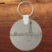 Blackpool Tower Originelle Kunst Schlüsselanhänger (Vorderseite)