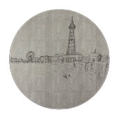 Blackpool Tower Originelle Kunst Schneidebrett (Vorderseite)