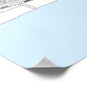 Blackpool Tower, Originelle Linie Art Print Poster (Ecke)