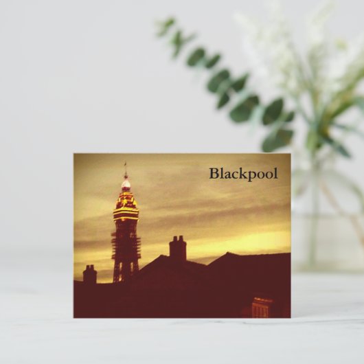 Blackpool Tower Postcard Postkarte (Stehend Vorderseite)