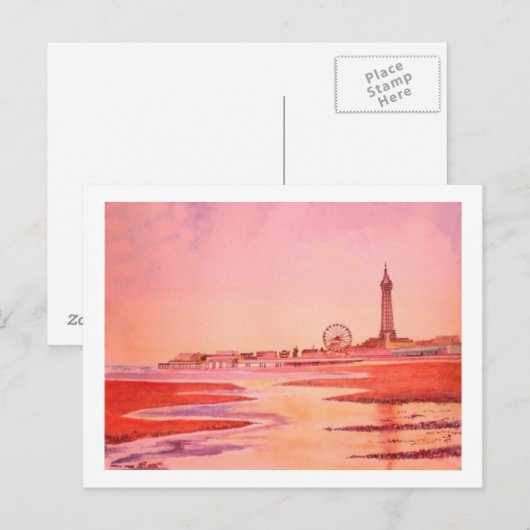 Blackpool Tower. Postkarte (Vorne/Hinten)