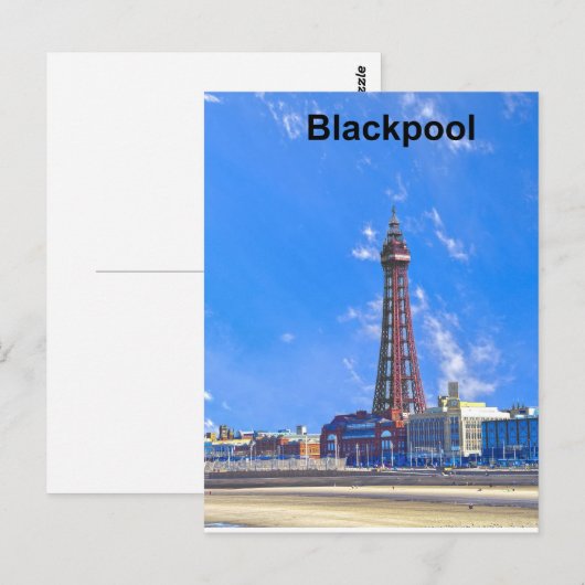 Blackpool Tower Postkarte (Vorne/Hinten)