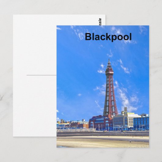Blackpool Tower Postkarte (Vorne/Hinten)
