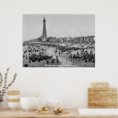 Blackpool Tower & Promenade, England c 1905 Poster (Küche)