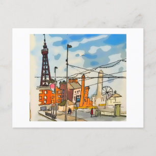 Blackpool Tower Seaside Postkarte