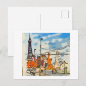 Blackpool Tower Seaside Postkarte (Vorne/Hinten)