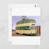 Blackpool Tram Postkarte (Vorne/Hinten)