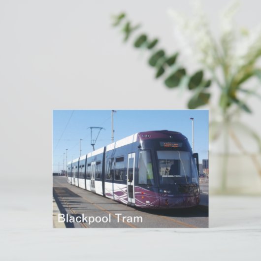 Blackpool Tram Postkarte (Stehend Vorderseite)