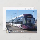 Blackpool Tram Postkarte (Vorne/Hinten)