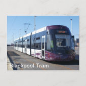 Blackpool Tram Postkarte (Vorderseite)
