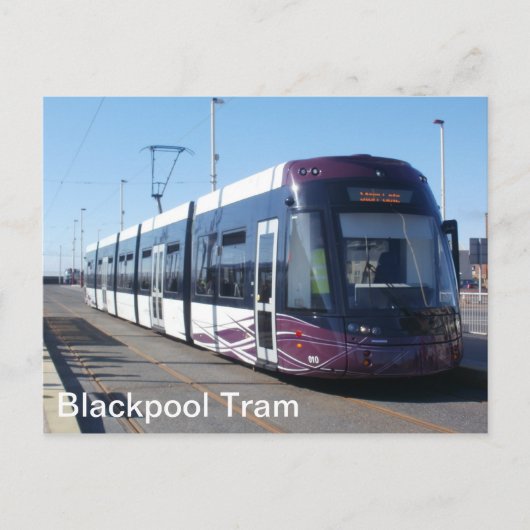 Blackpool Tram Postkarte (Vorderseite)