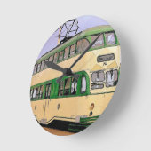 Blackpool Tram Runde Wanduhr (Winkel)