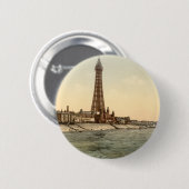 Blackpool-Turm I, Lancashire, England Button (Vorne & Hinten)