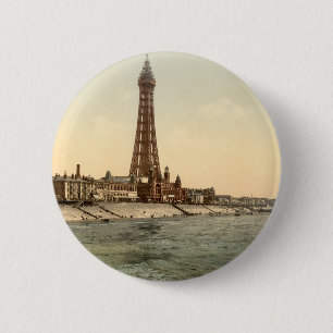 Blackpool-Turm I, Lancashire, England Button