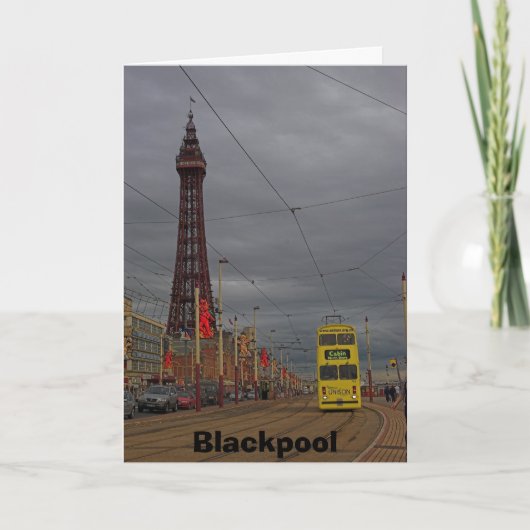 Blackpool-Turm Karte (Vorderseite)
