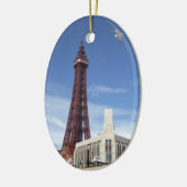 Blackpool-Turm Keramik Ornament (Links)