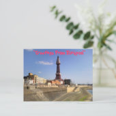 Blackpool-Turm Postkarte (Stehend Vorderseite)