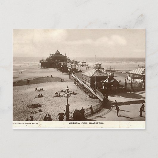 Blackpool, Victoria Pier Postkarte (Vorderseite)