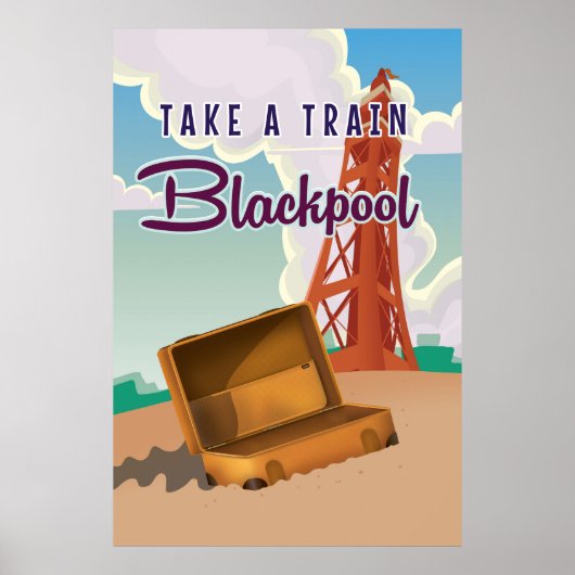 Blackpool Vintage Reiseplakat Poster (Vorne)