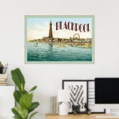 Blackpool ~ Vintage Travel Poster (Heimbüro)