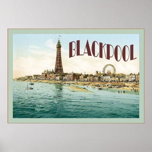 Blackpool ~ Vintage Travel Poster (Vorne)