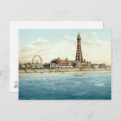 Blackpool vom Nordsee (c.1895) Postkarte (Vorne/Hinten)