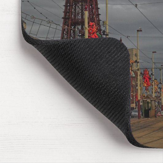 BLACKPOOLturm UND -TRAM Mousepad (Ecke)