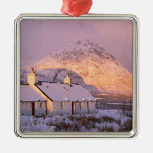 Blackrock Cottage, Glencoe, Highlands, Schottland Silbernes Ornament