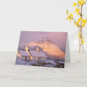 Blackrock Hütte, Glencoe, Highlands, Schottland 2 Karte (Gelbe Blume)