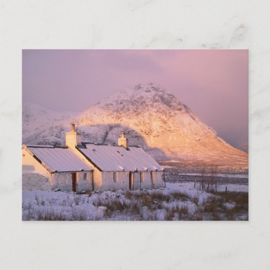 Blackrock Hütte, Glencoe, Highlands, Schottland 2 Postkarte (Vorderseite)