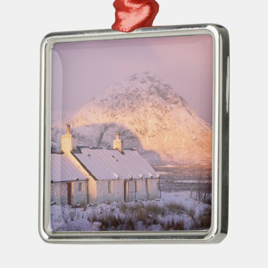Blackrock Hütte, Glencoe, Highlands, Schottland 2 Silbernes Ornament (Links)