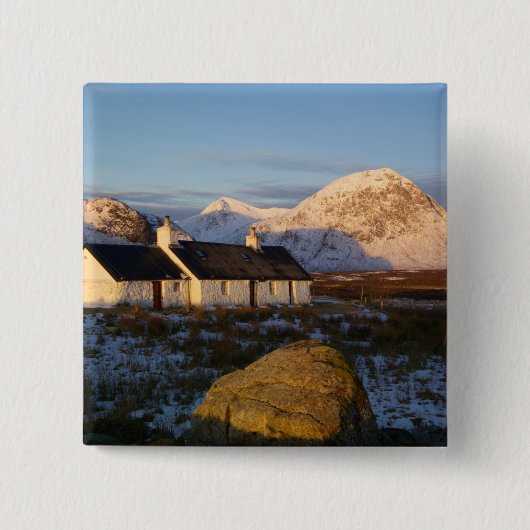 Blackrock Hütte, Glencoe, Highlands, Schottland 3 Button (Vorderseite)