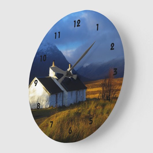 Blackrock Hütte Glencoe Schottland Große Wanduhr (Winkel)