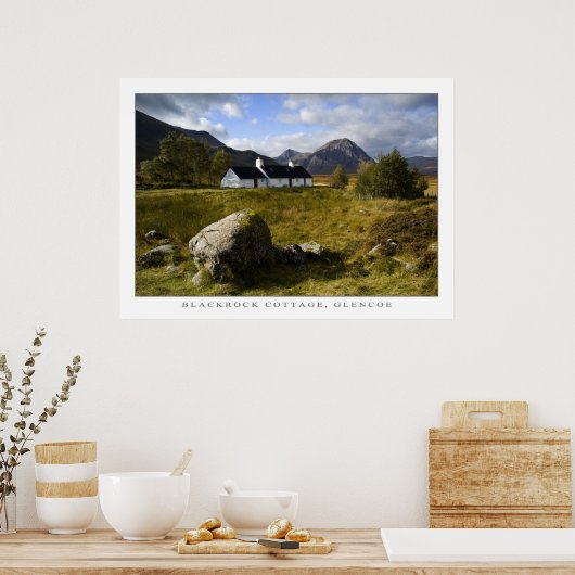 Blackrock-Hütte, Schottland Poster (Küche)