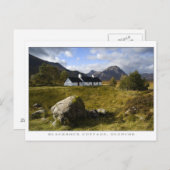 Blackrock-Hütte, Schottland Postkarte (Vorne/Hinten)