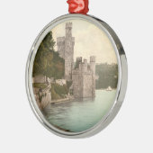 Blackrock Schloss-Korken Irland Silbernes Ornament (Links)