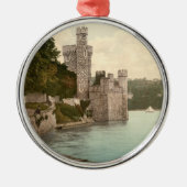 Blackrock Schloss-Korken Irland Silbernes Ornament (Vorne)