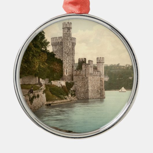 Blackrock Schloss-Korken Irland Silbernes Ornament (Vorne)