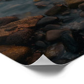 Blackrock Sonnenuntergang am Strand von Salthill i Poster (Ecke)