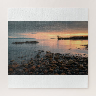 Blackrock Sonnenuntergang am Strand von Salthill i Puzzle